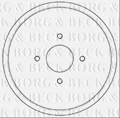 BORG & BECK bbr7252 -  Тормозной барабан